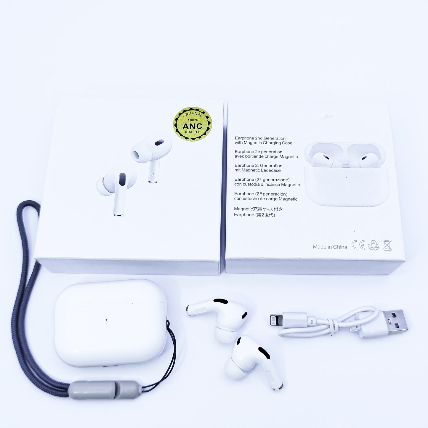 AirPods Air pro 2nd Gen Clone - Wireless Bluetooth Earbuds with Mic & Charging Case