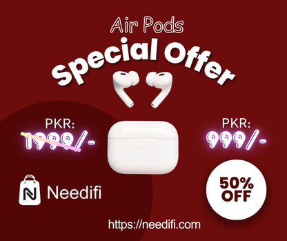 AirPods Air pro 2nd Gen Clone - Wireless Bluetooth Earbuds with Mic & Charging Case